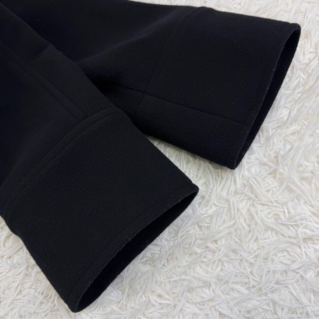 美品 スピックアンドスパン 現行 W/Nyモッサステンカラーショートコート 36