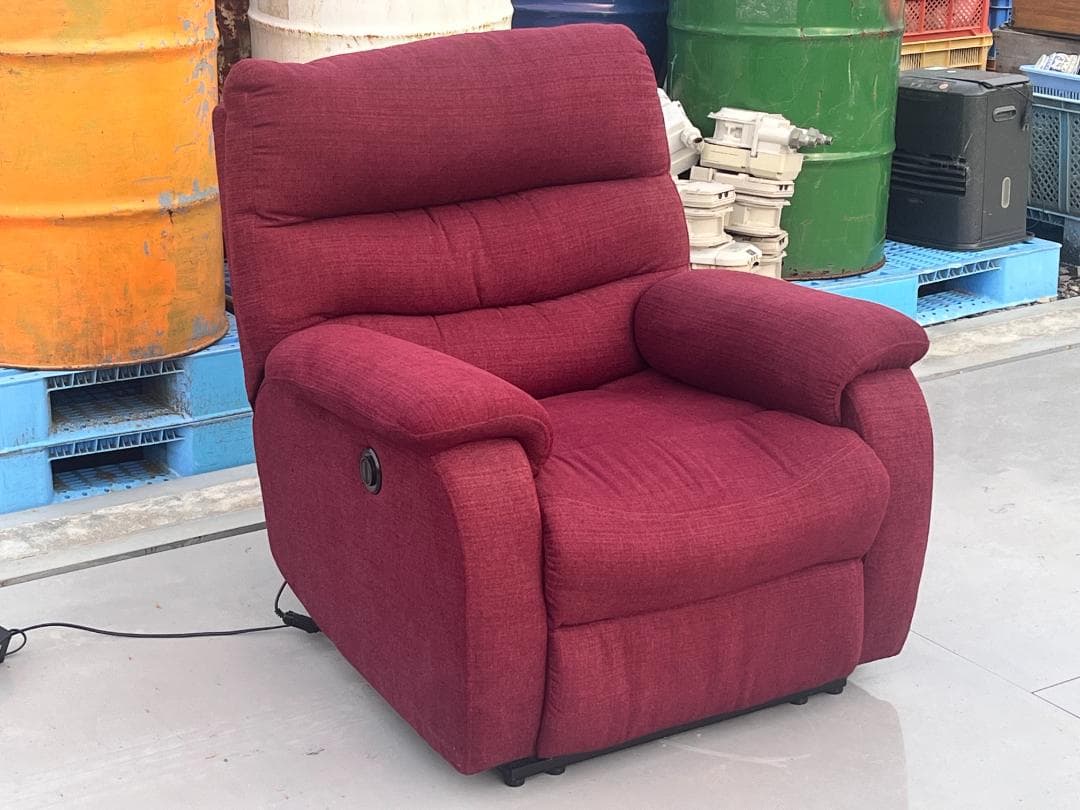 nitori 一人掛け布張りソファー　電動リクライニング　岐阜発　引取り歓迎