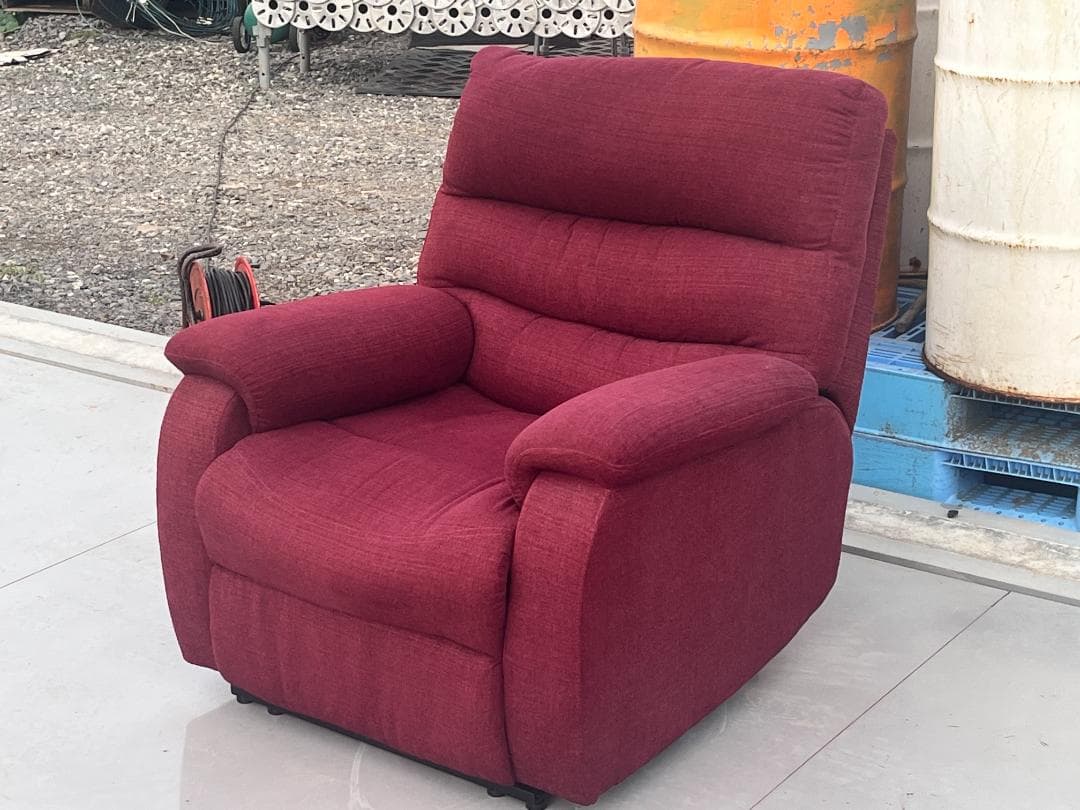 nitori 一人掛け布張りソファー　電動リクライニング　岐阜発　引取り歓迎