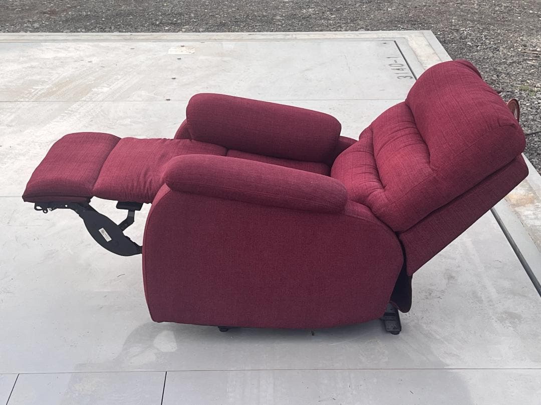 nitori 一人掛け布張りソファー　電動リクライニング　岐阜発　引取り歓迎