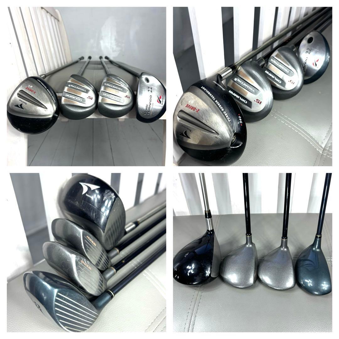 本格派 メンズゴルフクラブ 13本 フルセット ゴルフセット 豪華 お試しセット