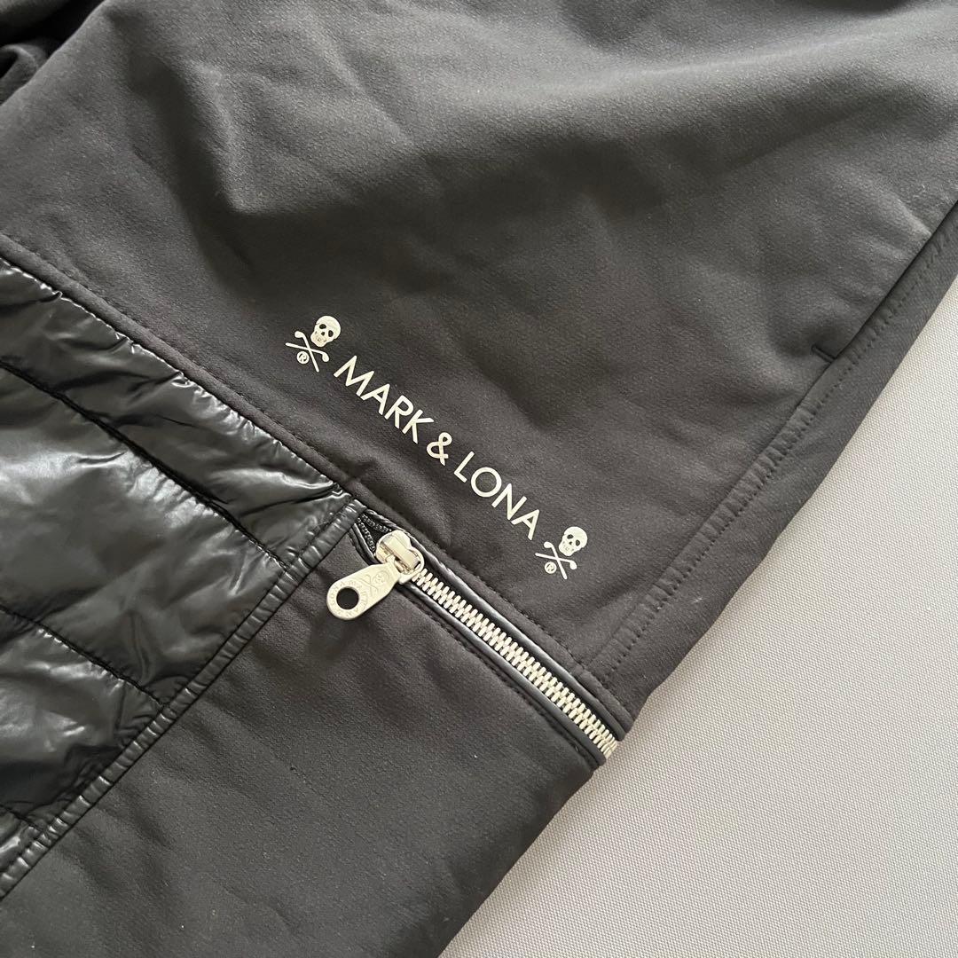 MARK&LONA マークアンドロナ　ダウンパンツ　スウェット　メンズ　黒　ロゴ