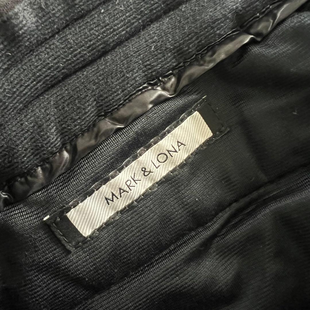MARK&LONA マークアンドロナ　ダウンパンツ　スウェット　メンズ　黒　ロゴ