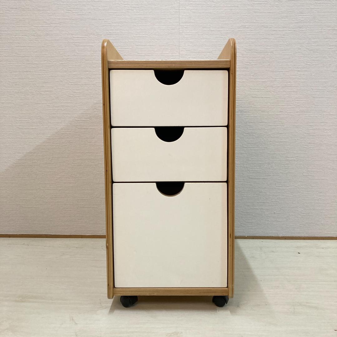 ACTUS アクタス アンファン デスクワゴン　３段チェスト　サイドワゴン