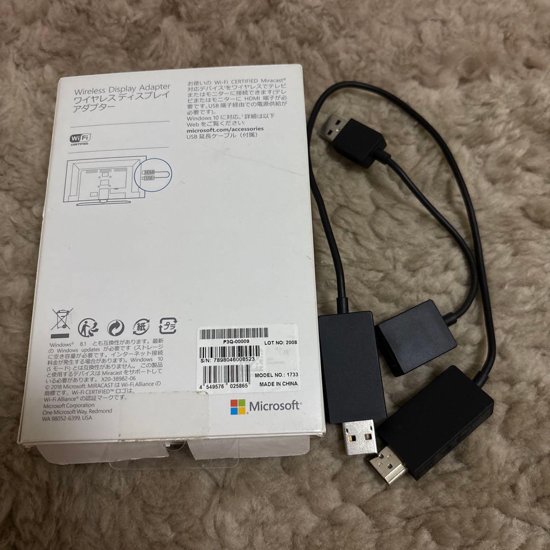 Microsoft ワイヤレスディスプレイアダプター P3Q-00009