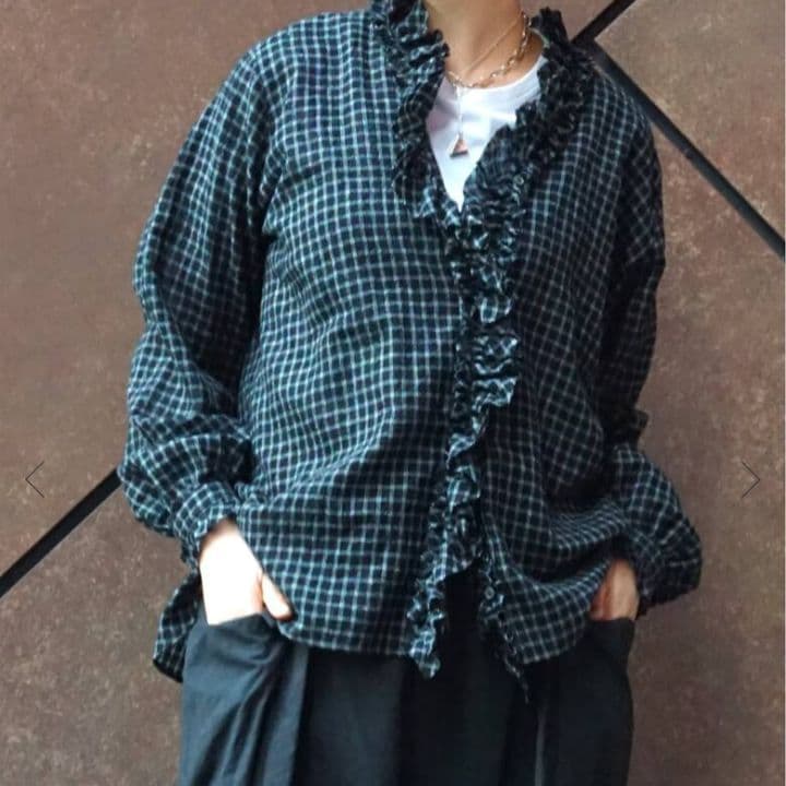 journal standard luxe リファイン フリルブラウス