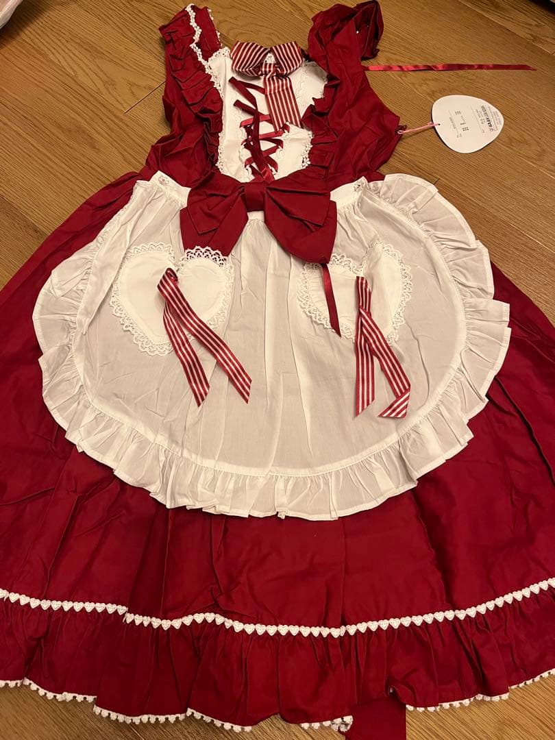 ショコラストライプジャンパースカート