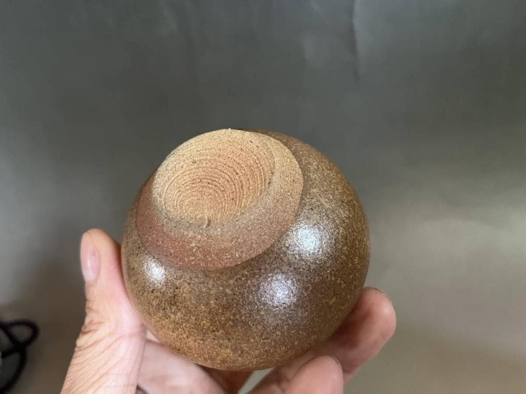 茶入れ■文琳型 糸切り高台 仕覆 桐共箱付 茶壷 お茶道具 骨董品 上物■