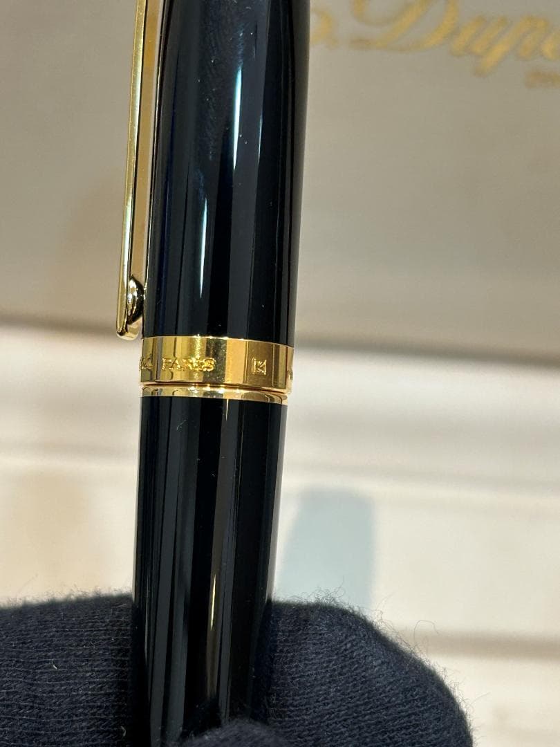 S.T.Dupont エステーデュポン 14K 万年筆 ボールペン セット 美品