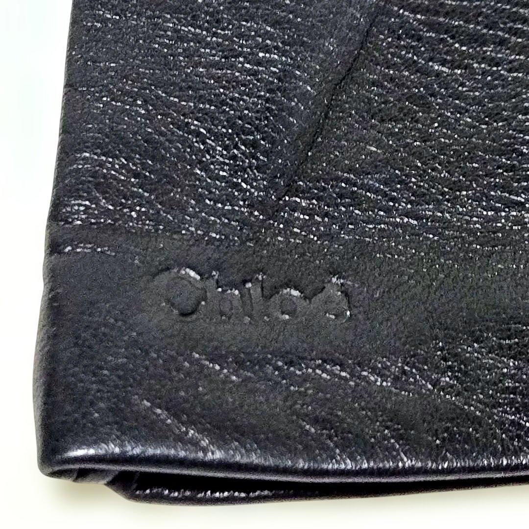 Chloe（クロエ）レザーロンググローブ / ブラック　20cm美品
