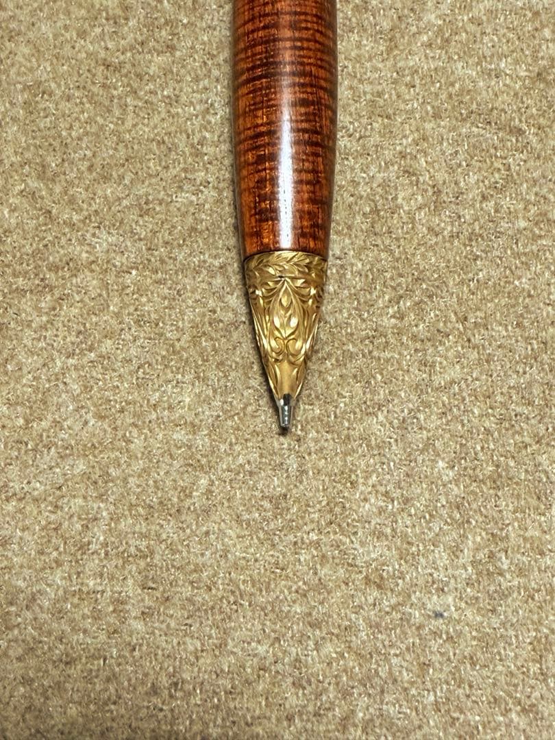 こぶた工房　彫金金具　サイアミーズローズウッド　シャープペンシル