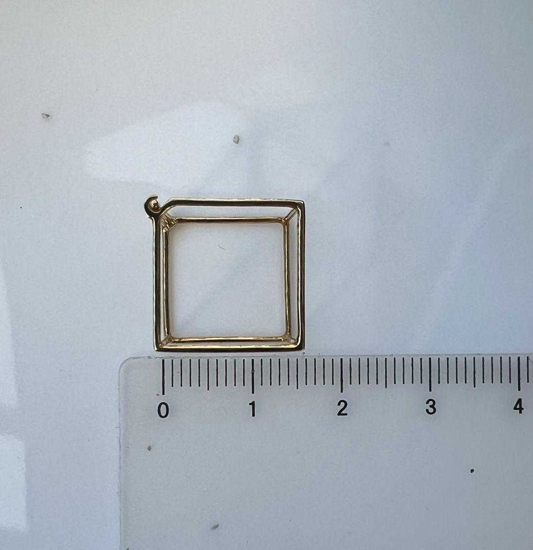 SHIHARA シハラ スクエア 15 mm ピアス K18