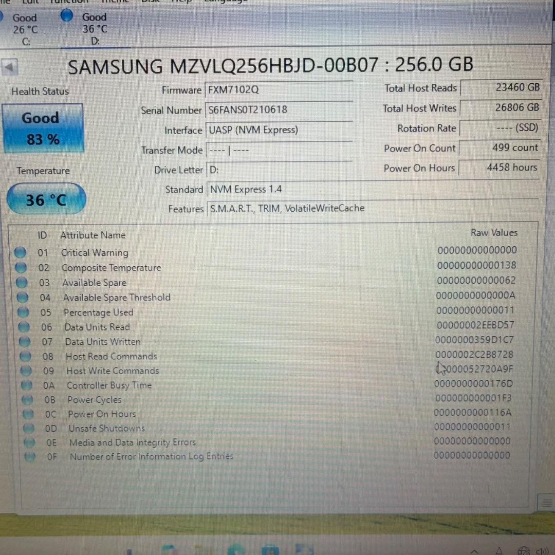 Samsung PM991a NVMe SSD 256GB ×10個セット 中古