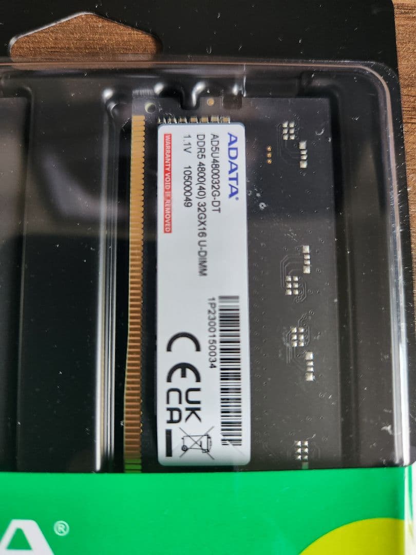 ADATA DDR5 4800 64GB（32GB×2）