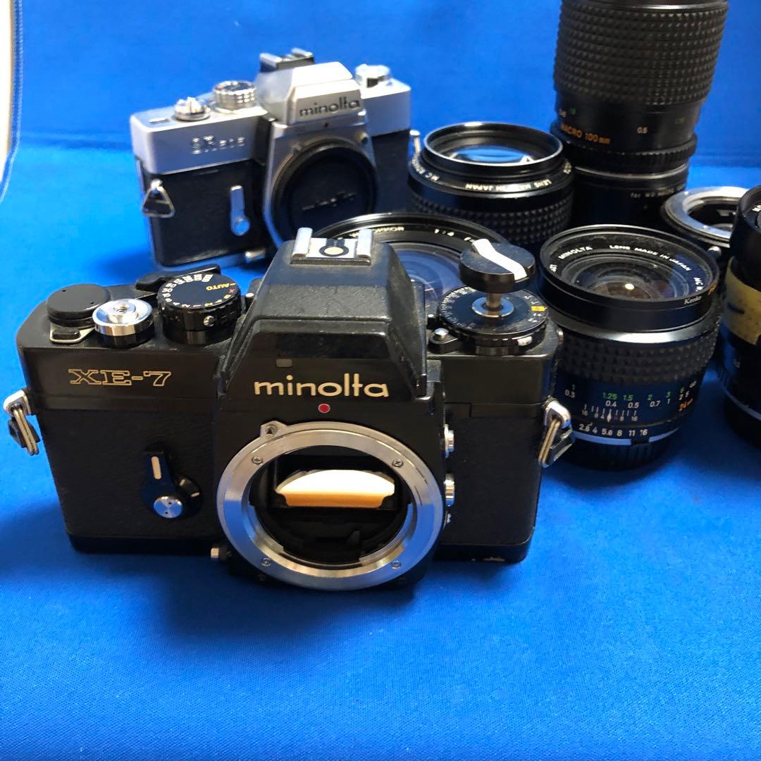 ミノルタカメラXE-7とレンズセット(SR505おまけ)
