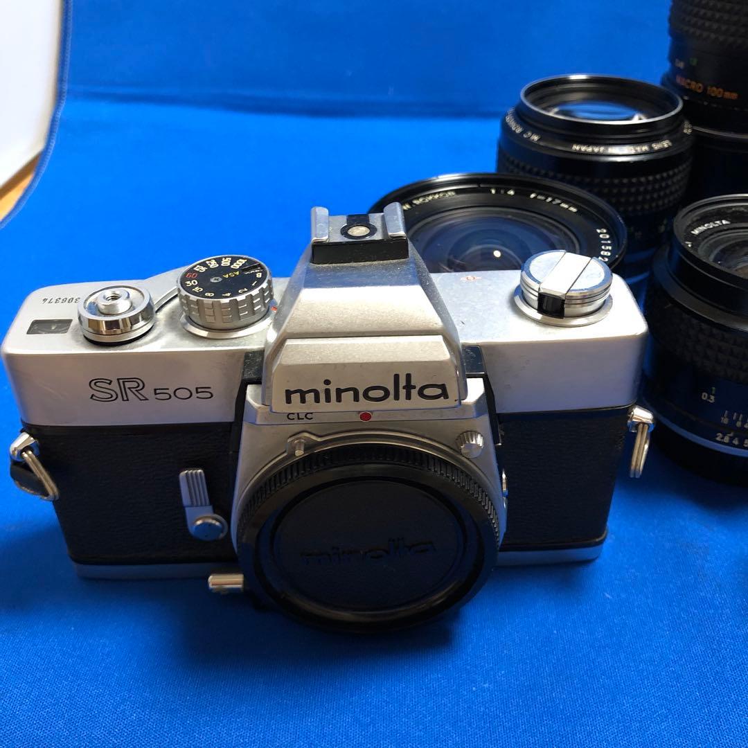 ミノルタカメラXE-7とレンズセット(SR505おまけ)