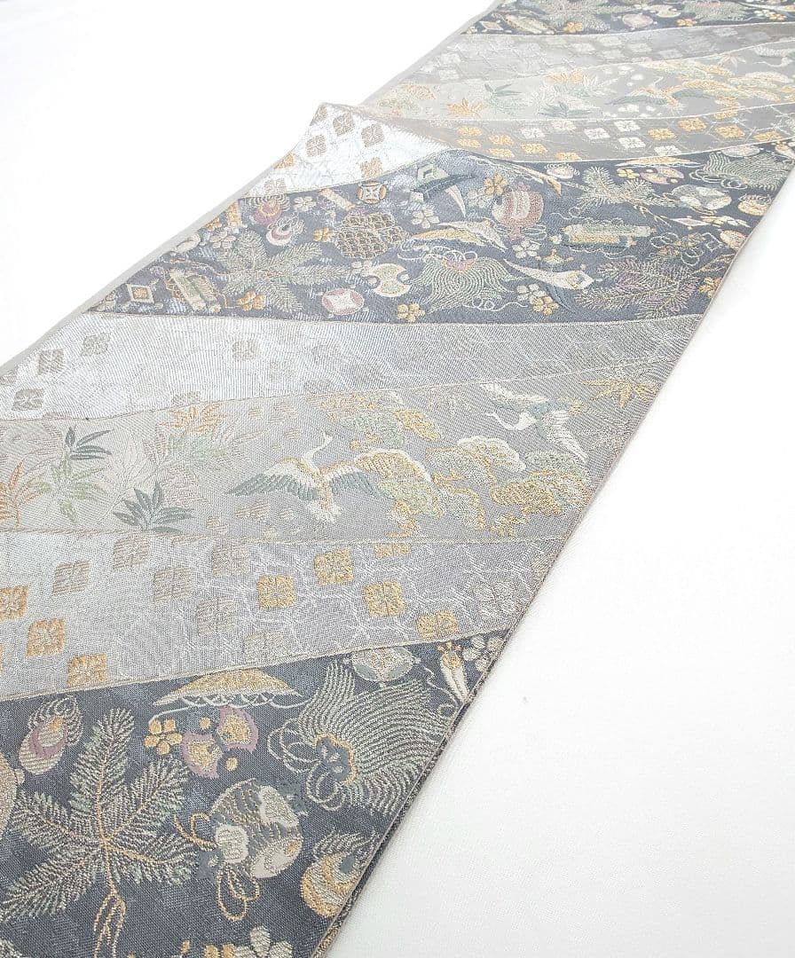 FN12116k 着物 正絹 袋帯 六通柄 宝尽くし