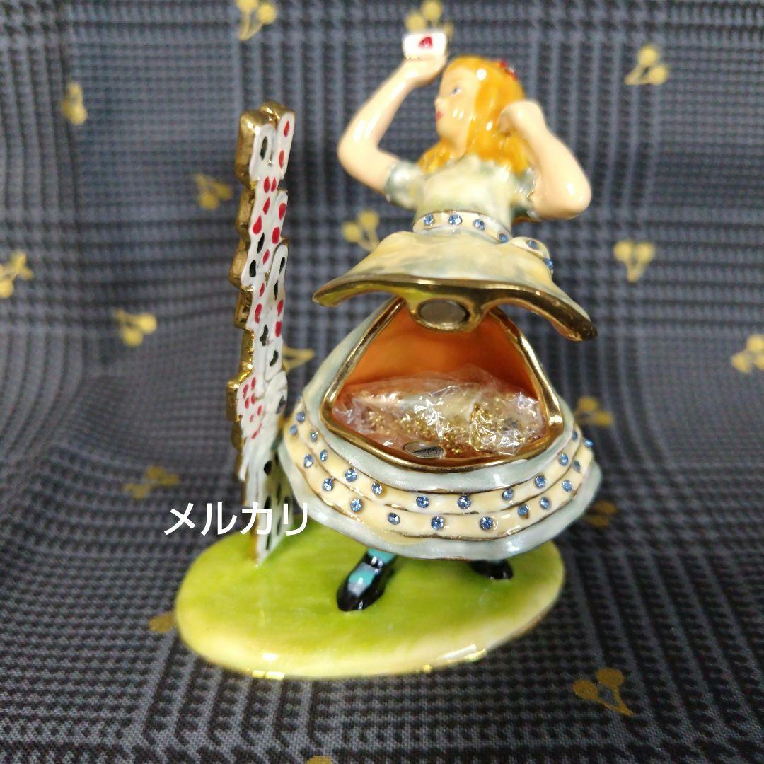 [未使用品] 不思議の国のアリス✥エナメルボックス✥ペンダント付き✥英国製