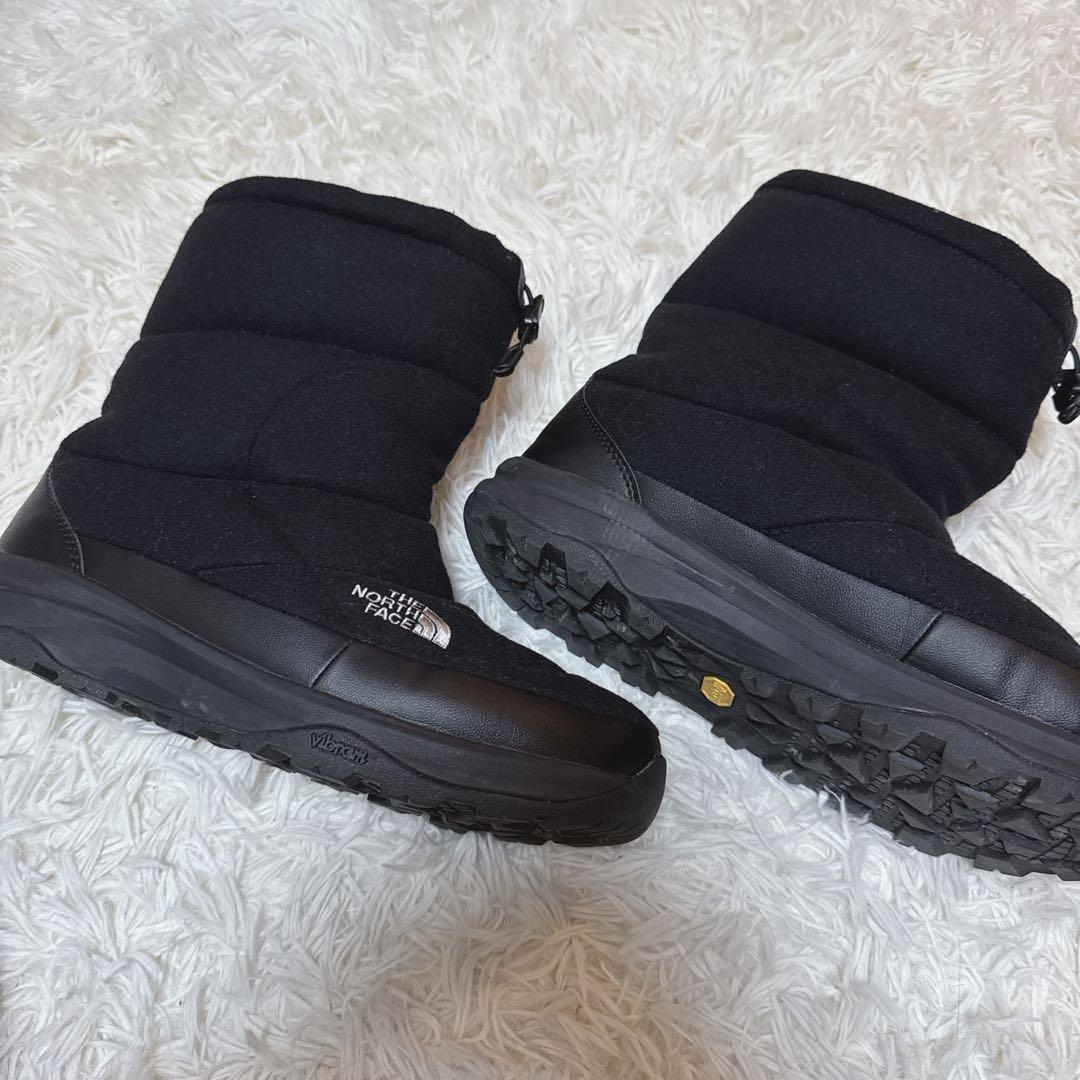 美品 THE NORTH FACE ヌプシ ブーティ ウールV 防寒ブーツ 黒