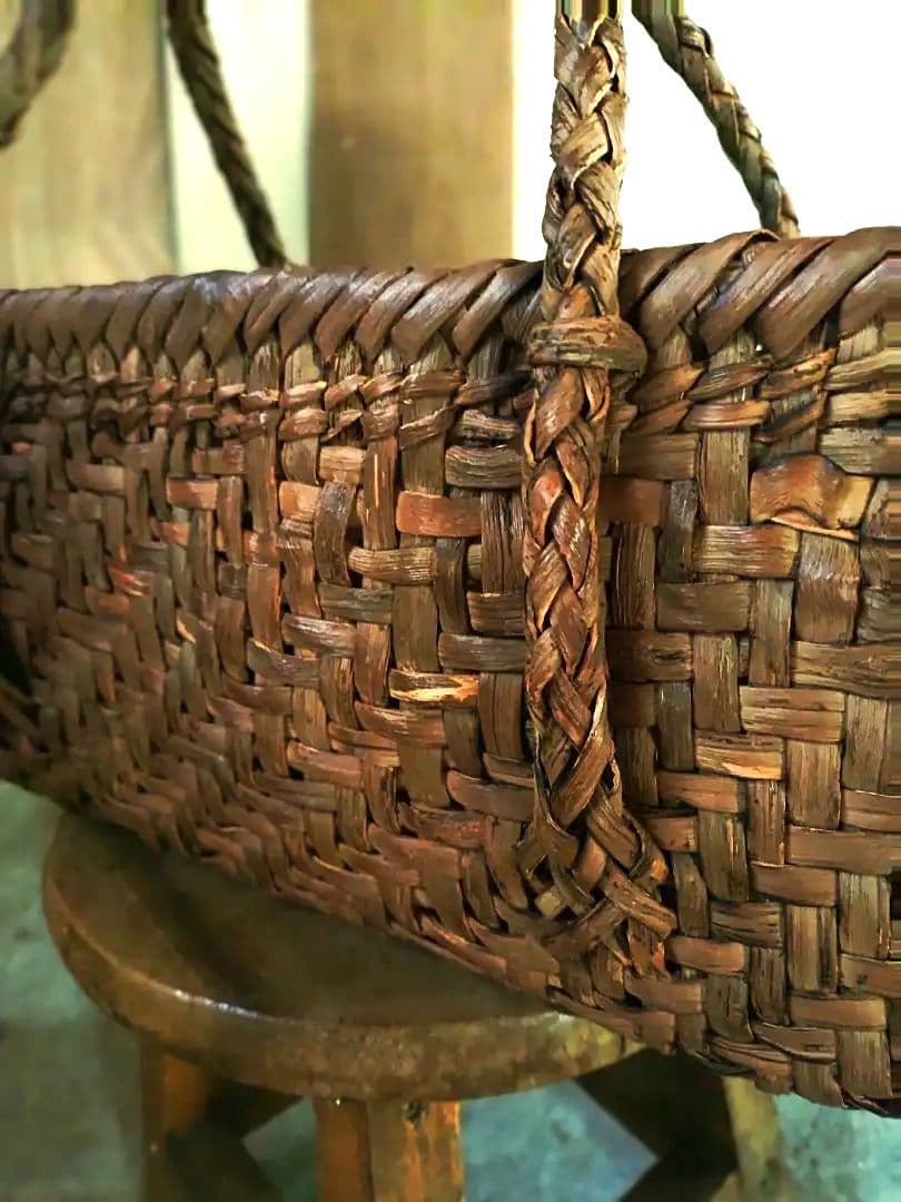 よ*）様 信州安曇野の山葡萄かごバック。里山手仕事