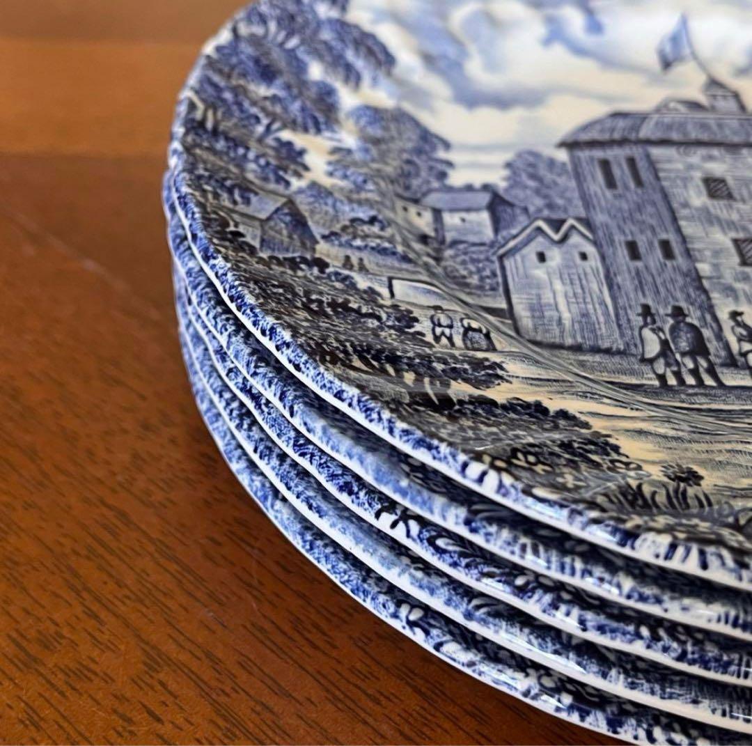 【英国ビンテージ】リッジウェイ★シェイクスピアカントリー★プレート5枚