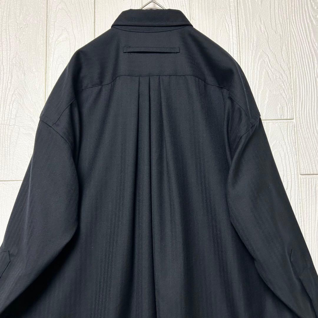 最終値下げ TICCA ウール100% スクエアビッグ ロングシャツ