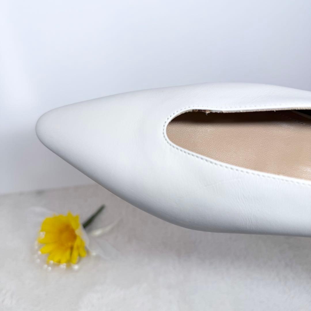 未使用級✨ペリーコ DAMA レザーフラットパンプス グレージュ 38