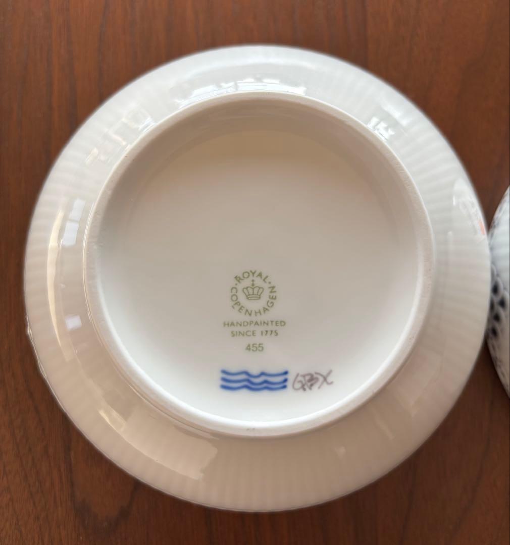 ロイヤルコペンハーゲン ブラック レース ボウル15cm2個セット