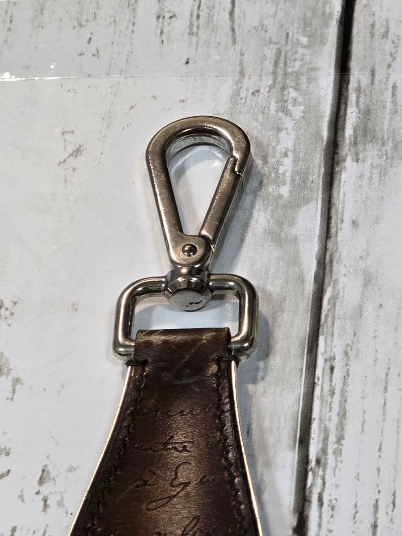 明るい太陽Berluti レザーシューホーンキーホルダー