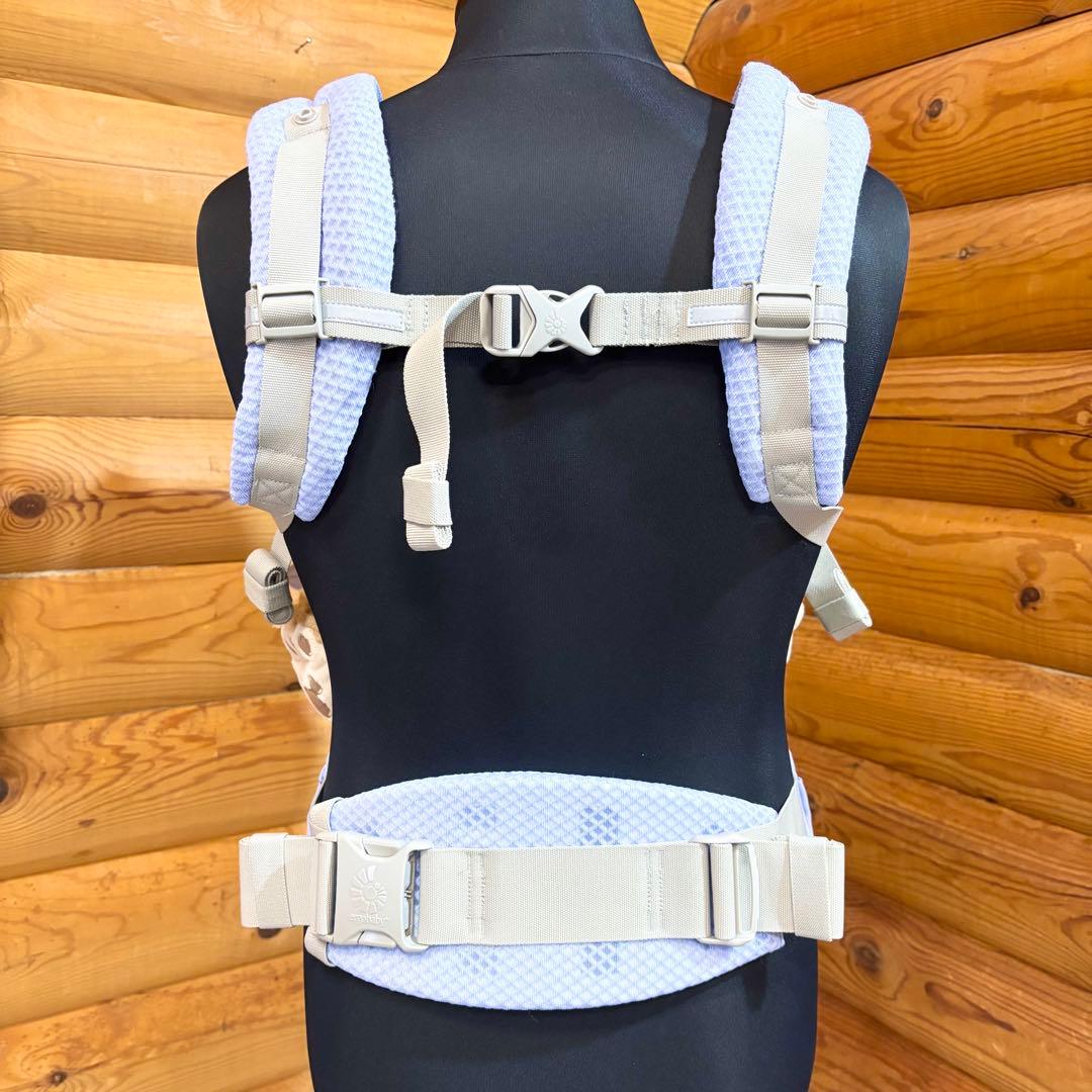 【美品】ergobaby 抱っこ紐 オムニブリーズ ブルーラベンダー