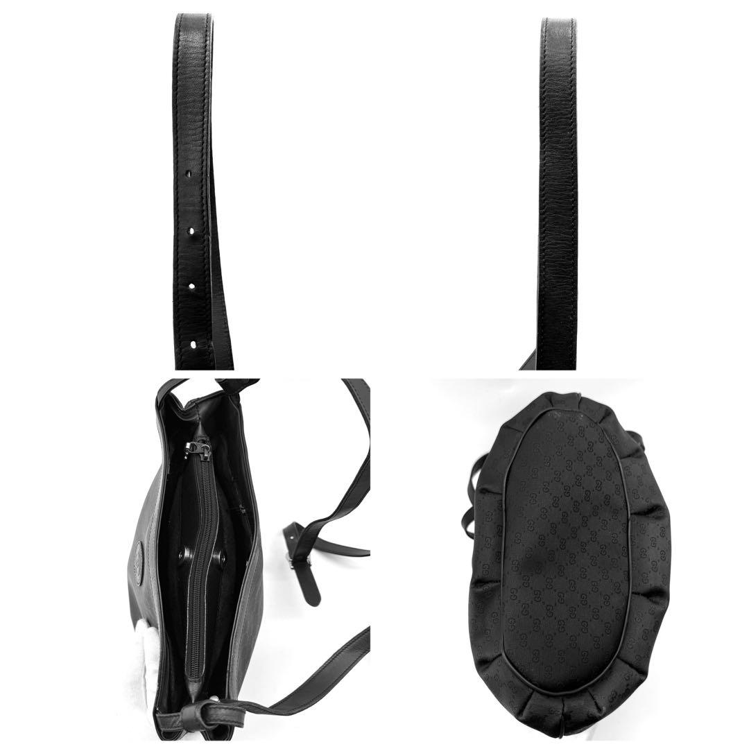 GUCCI　ショルダーバック　マイクロGG　　本革　バケツ　インターロッキング