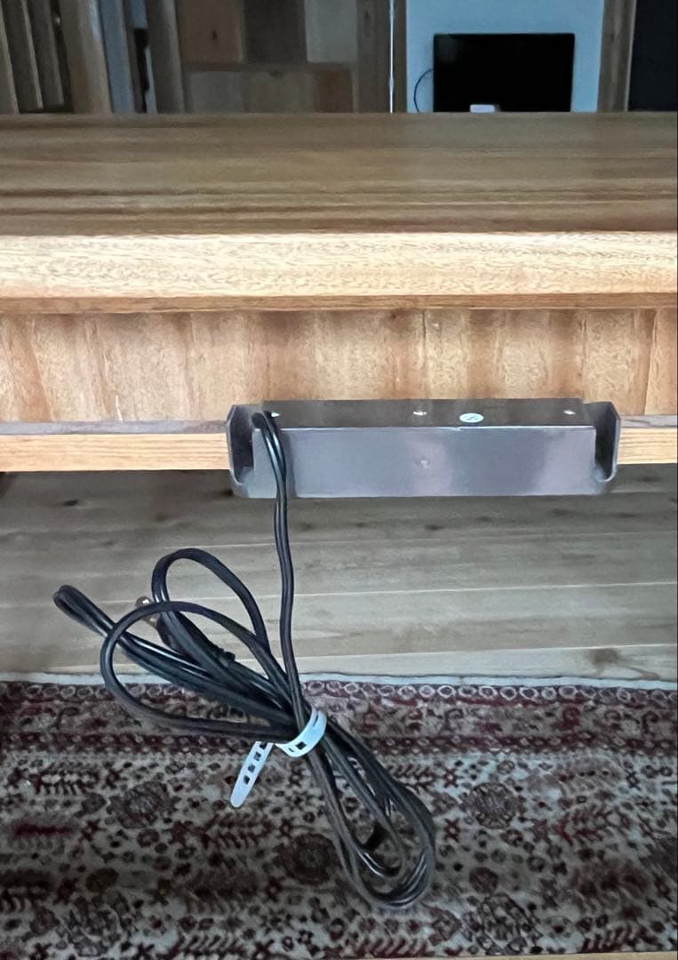 楠 天然無垢 デスク リボス社塗装 学習机 橋詰家具製 ラスク 110cm