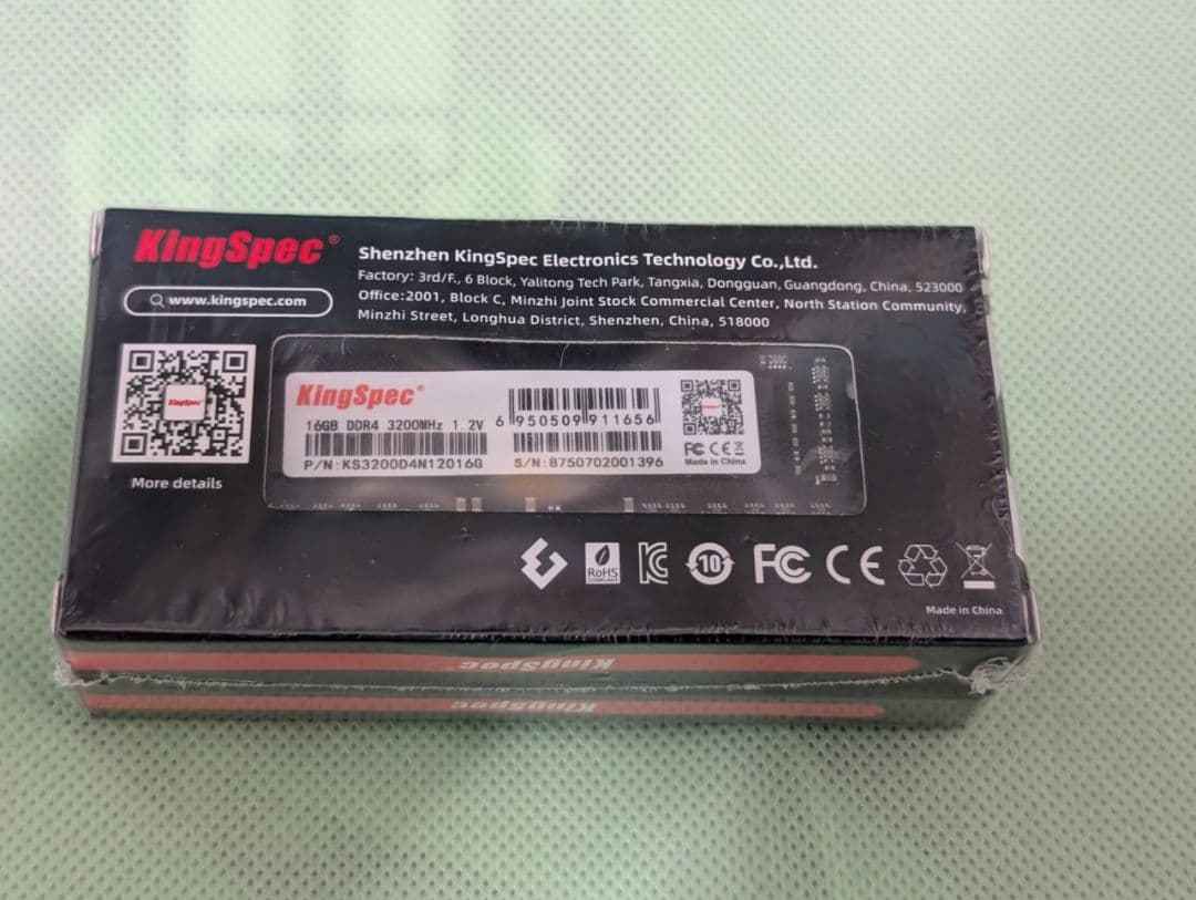 F*N様 【新品未開封】32GB (16GB 2枚) DDR4 3200MHz