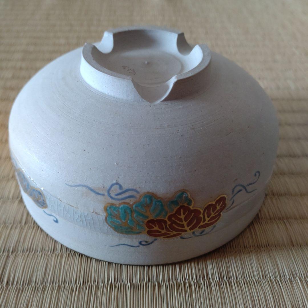 九谷焼　抹茶茶碗　蔦の細道　半平茶碗　矢口永寿造　共箱　無傷