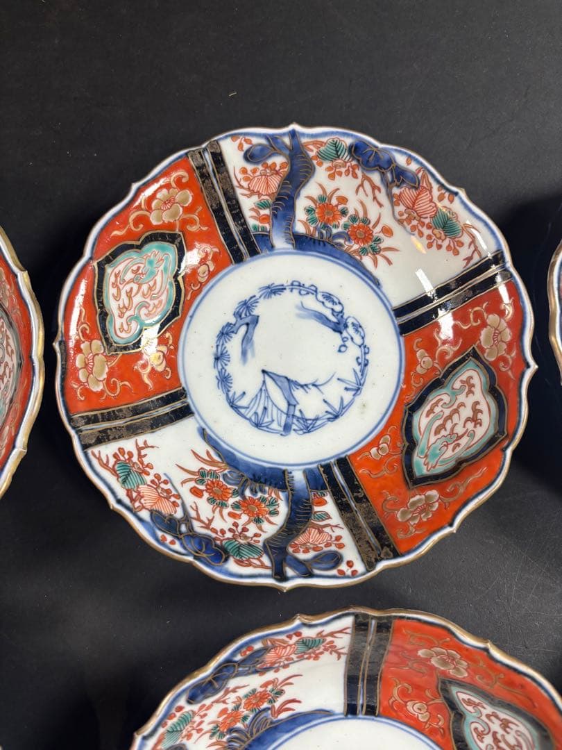 136 古伊万里　錦伊万里　皿　なます　九谷　大聖寺