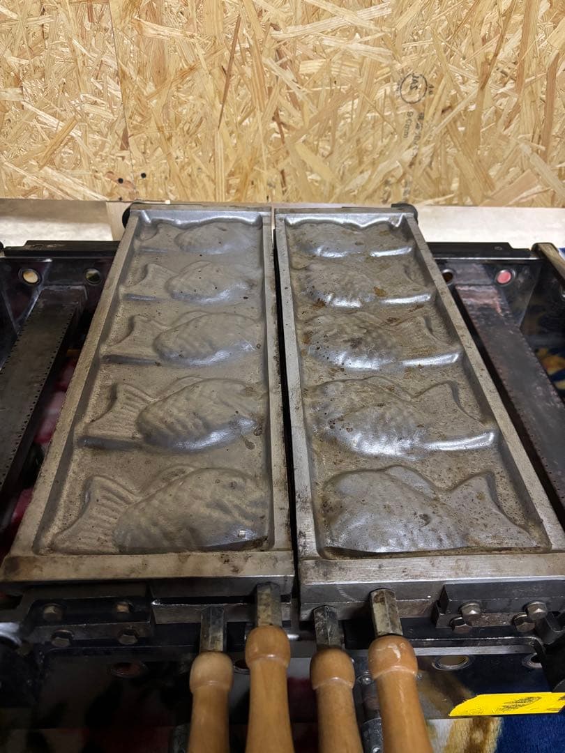 たい焼き器★天然ガス★5×2連★業務用器具★厨房器具★動作未確認