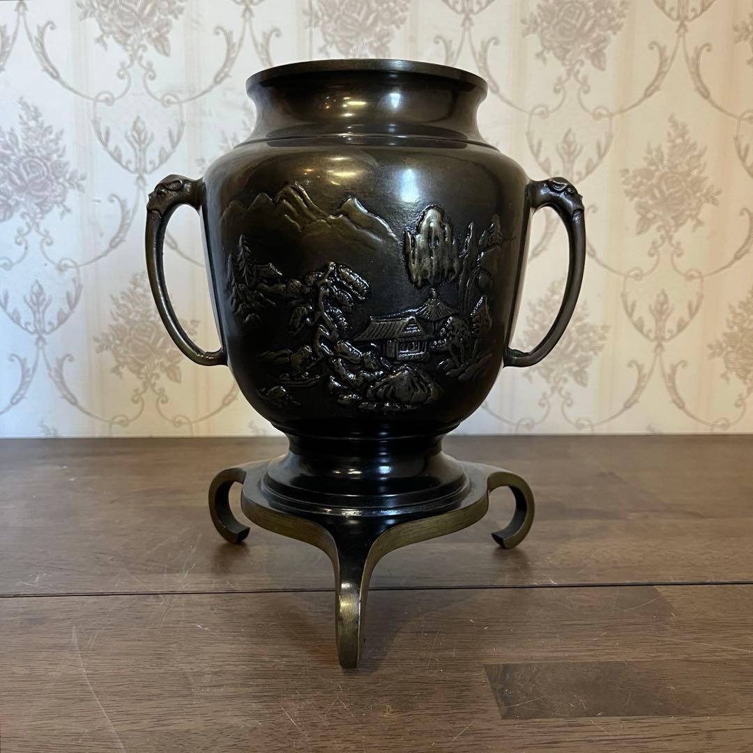 【アンティーク】薄端 うすばた 花器 花差し 華道具 古道具 古民家 蔵出し