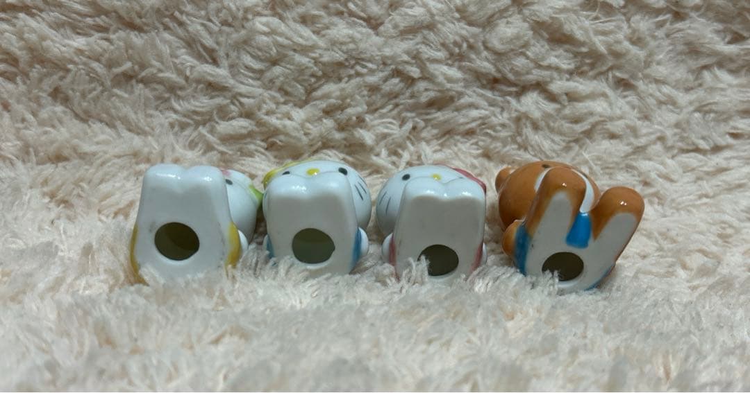 ハローキティ 箸置きセット　ミミィ くま ひつじ マスコット 1996年製