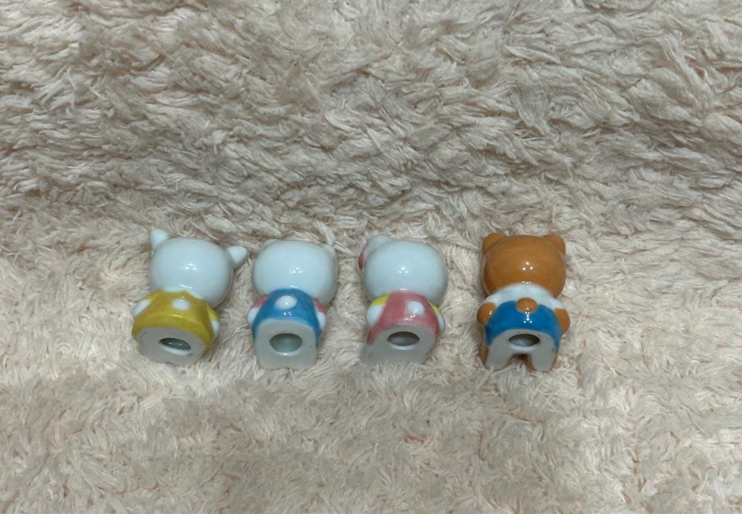 ハローキティ 箸置きセット　ミミィ くま ひつじ マスコット 1996年製