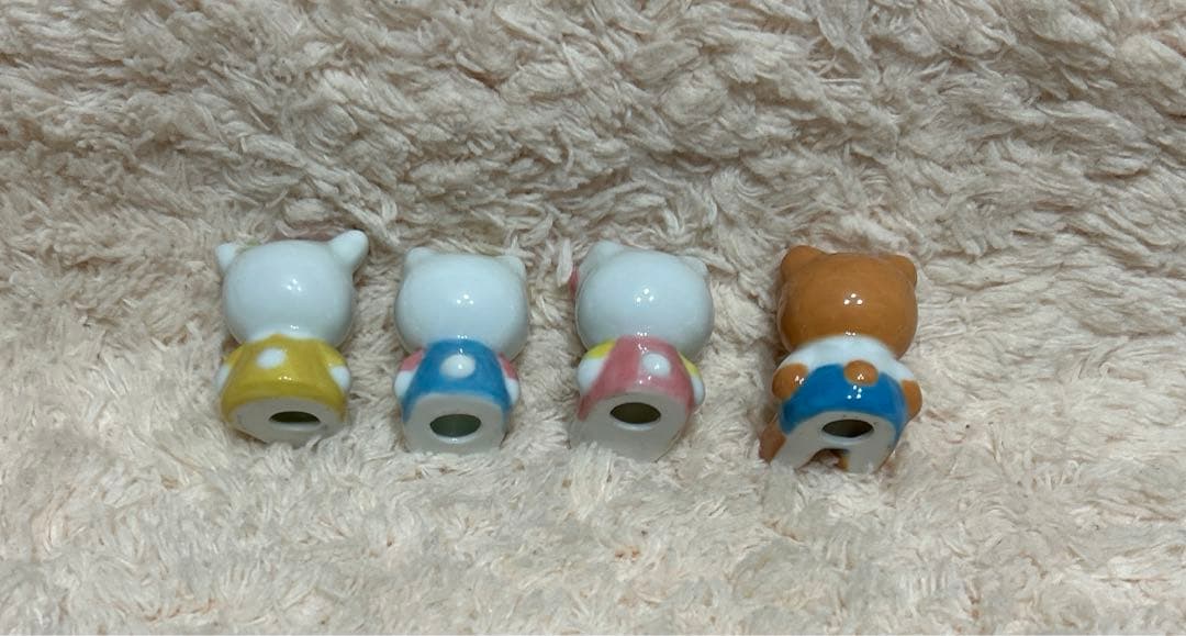 ハローキティ 箸置きセット　ミミィ くま ひつじ マスコット 1996年製