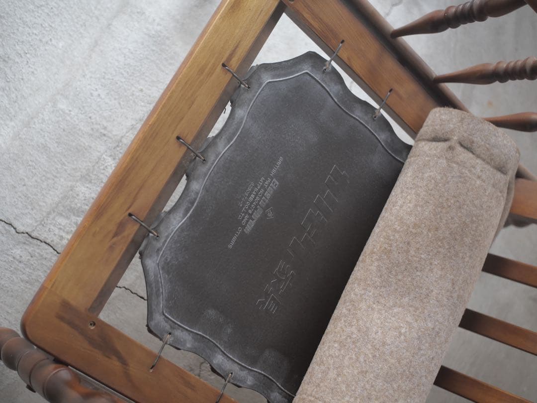 ①カリモク　ソファ　椅子　チェア　現状　古家具　古道具　アンティーク　昭和レトロ