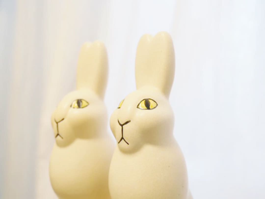 リサラーソン/うさぎ/白/2体セット