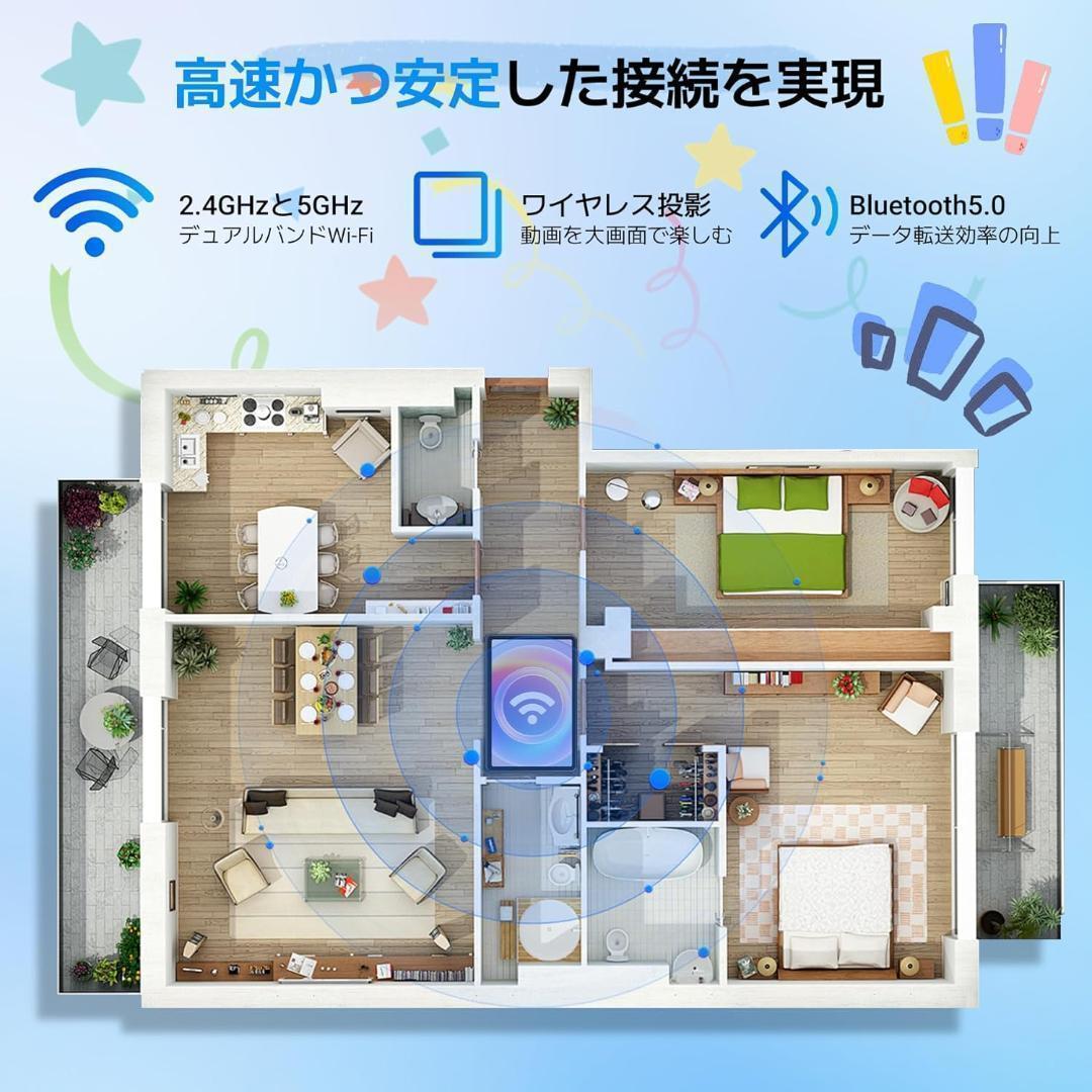 タブレット 10インチ Android15 Wi-Fi 12GB+128GB