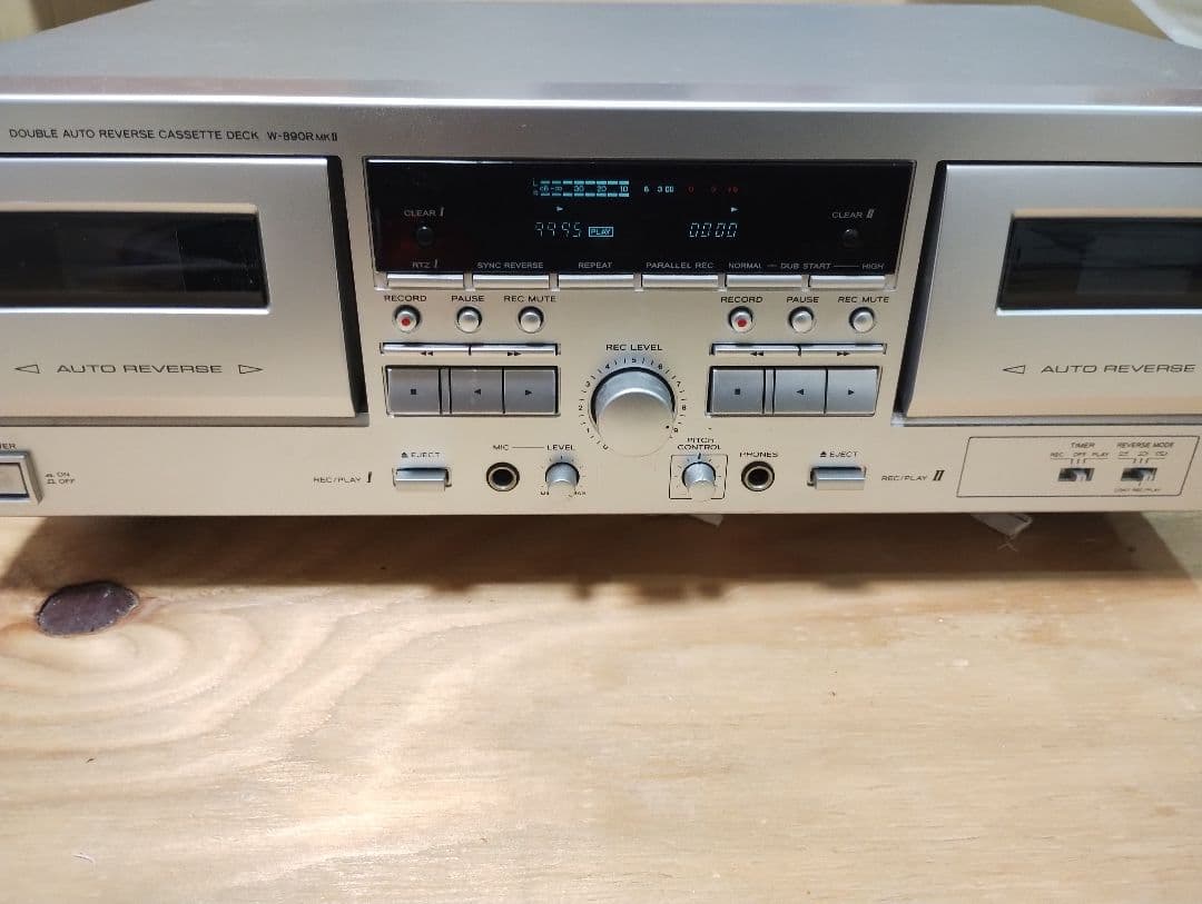 動作◎ TASCAM TEAC ダブルカセットプレーヤー　ダブルカセットデッキ