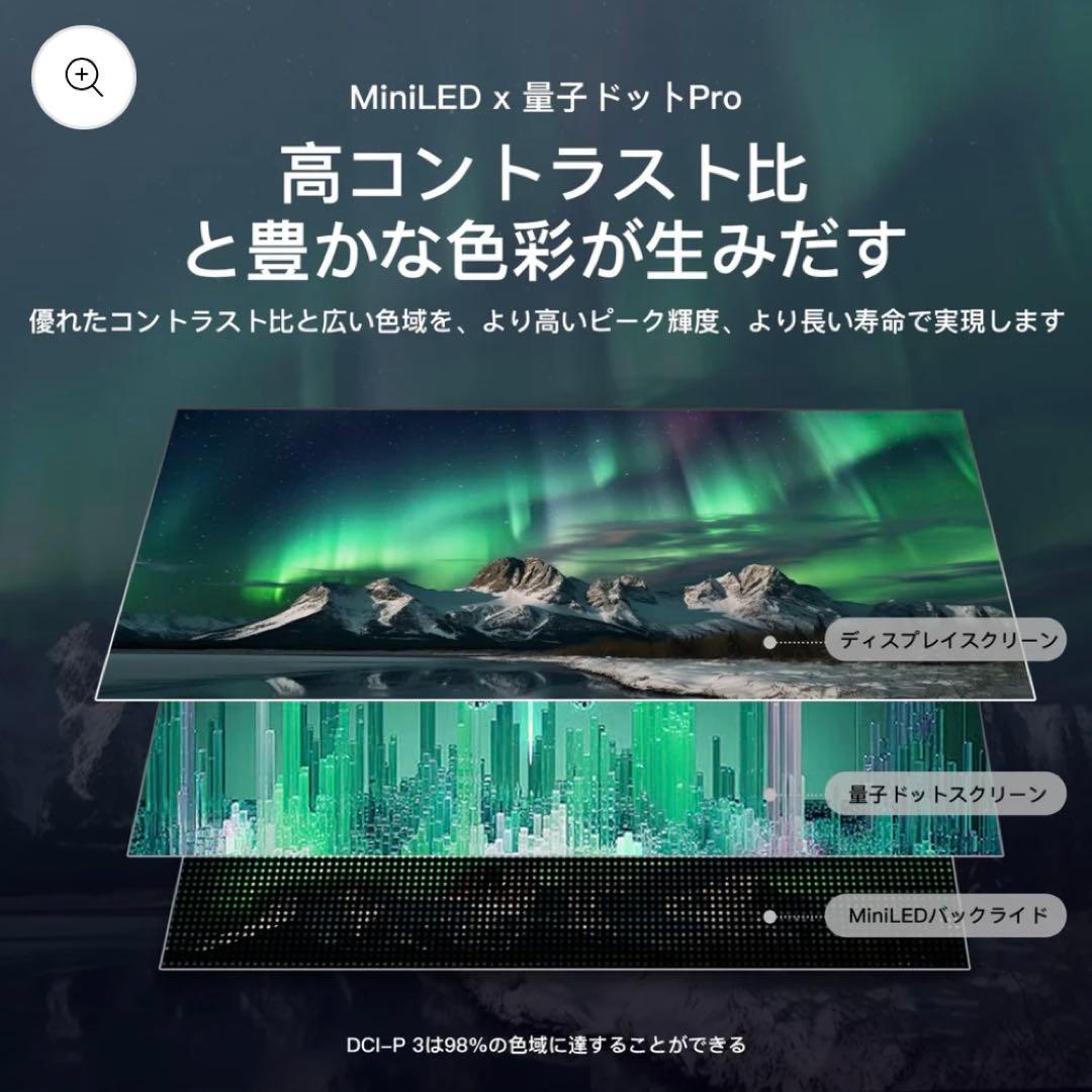 全国送料込❣️未使用FPD50型4K量子ドットmini LEDチューナーレスTV