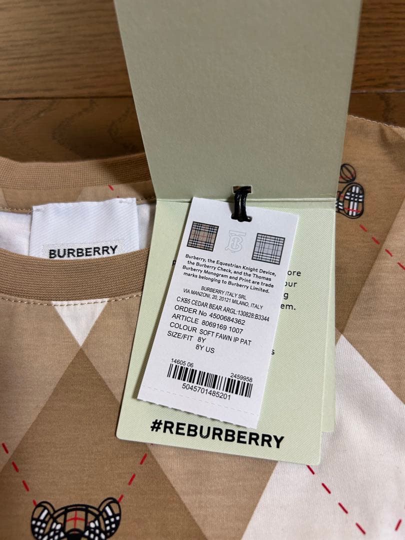 新品タグ付き★BURBERRYバーバリー★トーマスベアTシャツ