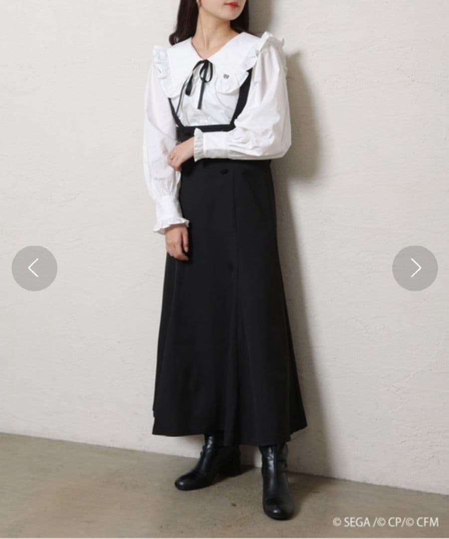 プロセカ ZOZOTOWN コラボ ビックカラーブラウスジャンパースカートセット