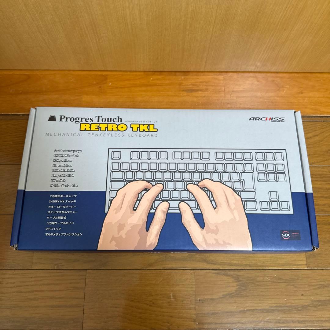 ARCHISS Progres Touch RETRO TKL 黒　静音赤軸