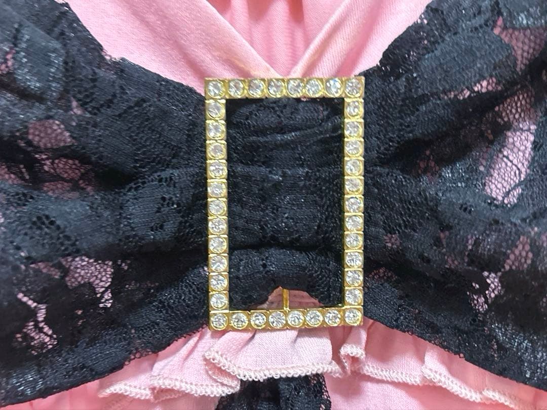 GOLDS♡ビジューバックル付き♡ラッフルフリルレース♡キャミトップス♡PINK