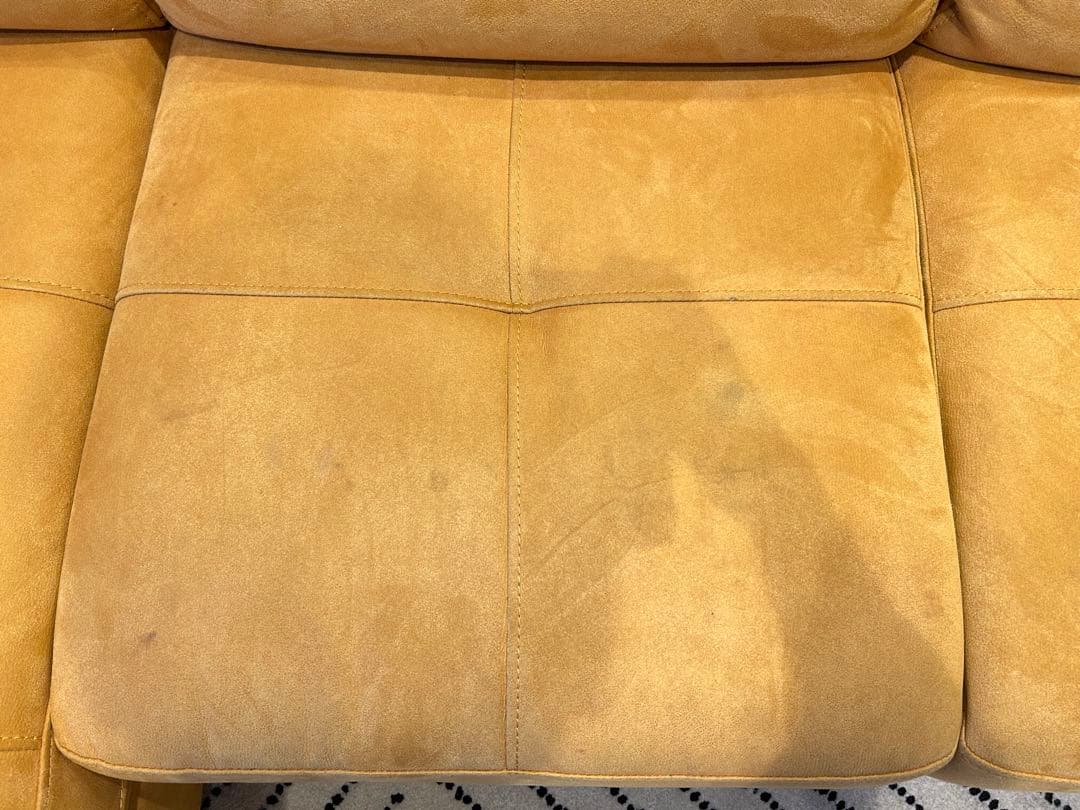 リラックスフォーム　レザーテックス　3人掛け カウチソファ トレビソ　関家具